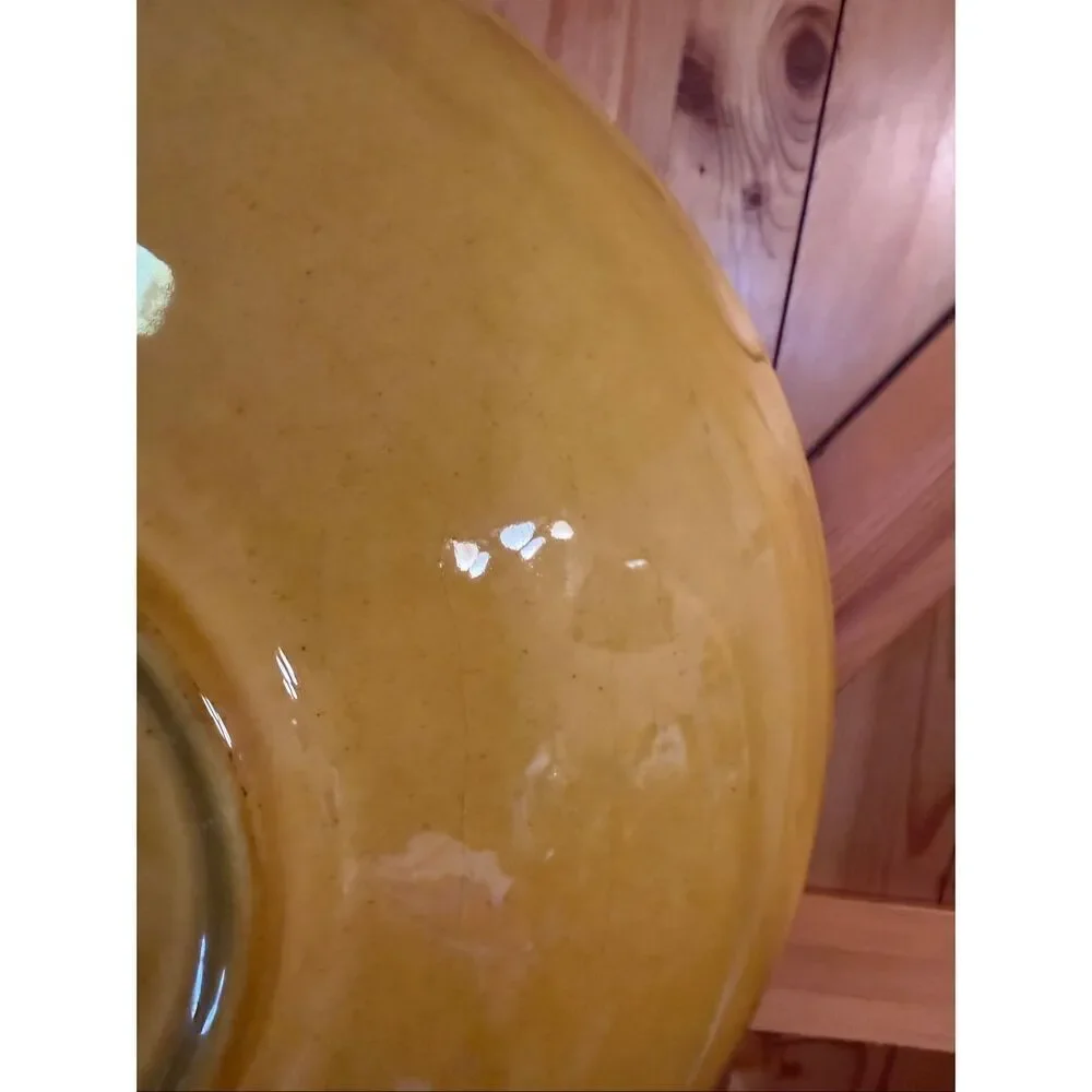 California Pottery, Los Angeles Pottery, Chip Dip Platter Fruit Gold (7040) MCM
